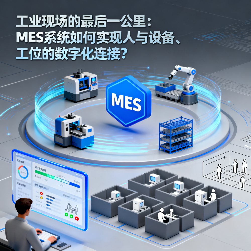工业现场的最后一公里：MES系统如何实现人与设备、工位的数字化连接？