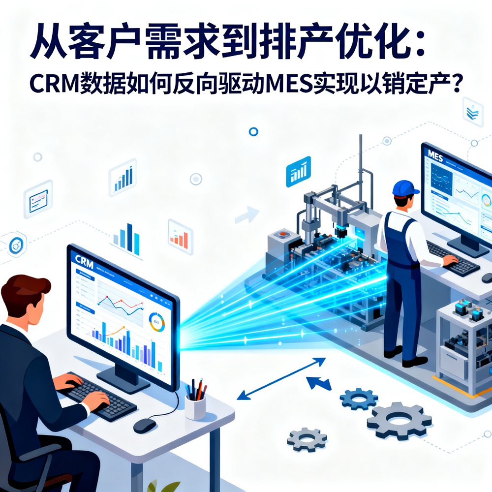 从客户需求到排产优化：CRM数据如何反向驱动MES实现以销定产？