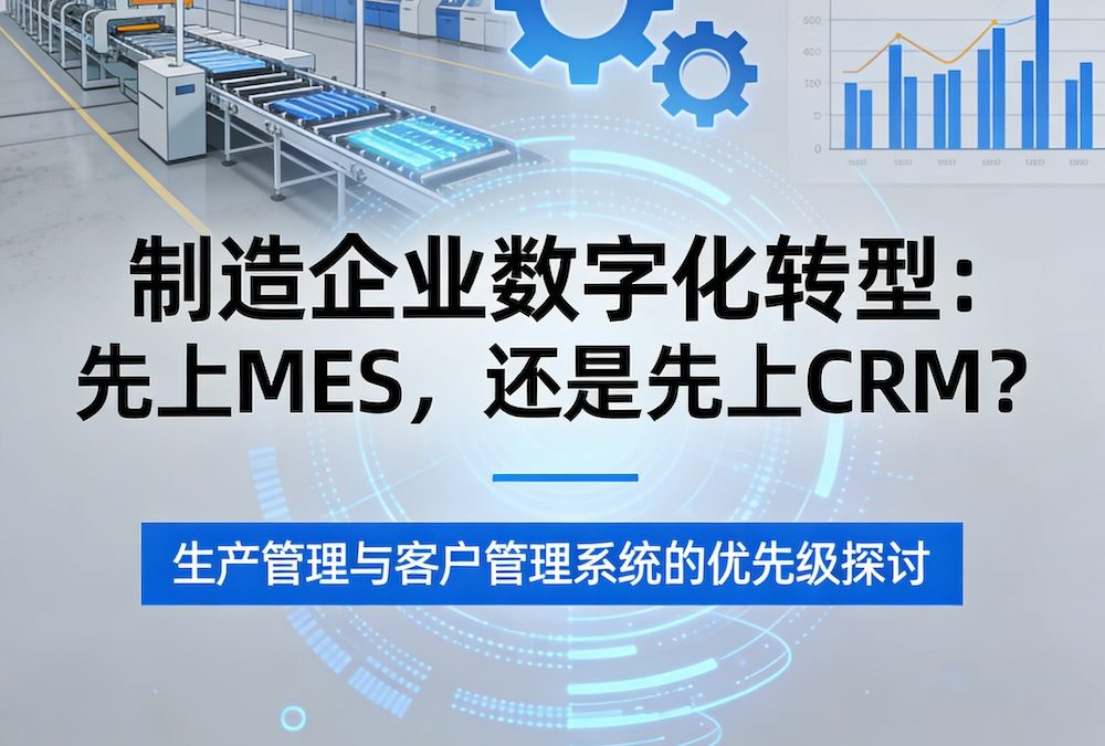 制造企业数字化转型：先上MES，还是先上CRM？